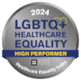LGBTQ+ Healthcare Equality High Performer 2024 badge